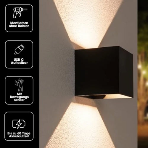 Glowube Wasserdichte Wandleuchte & Wiederaufladbar
